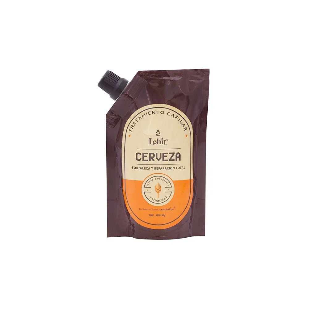 Tratamiento Capilar Cerveza Brillo y Volumen Doy Pack 90g Lehit