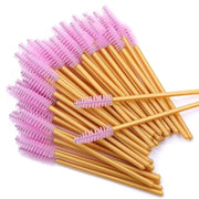 Aplicador De Pestañina Dorado 50 Unidades Bryka