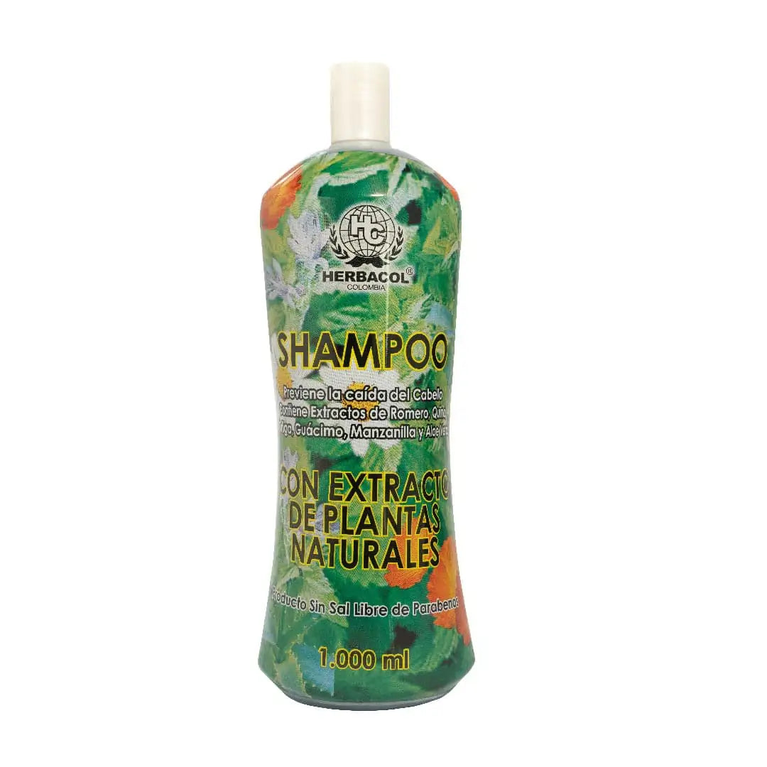 Shampoo Extracto de Plantas Naturales 1000ml Herbacol