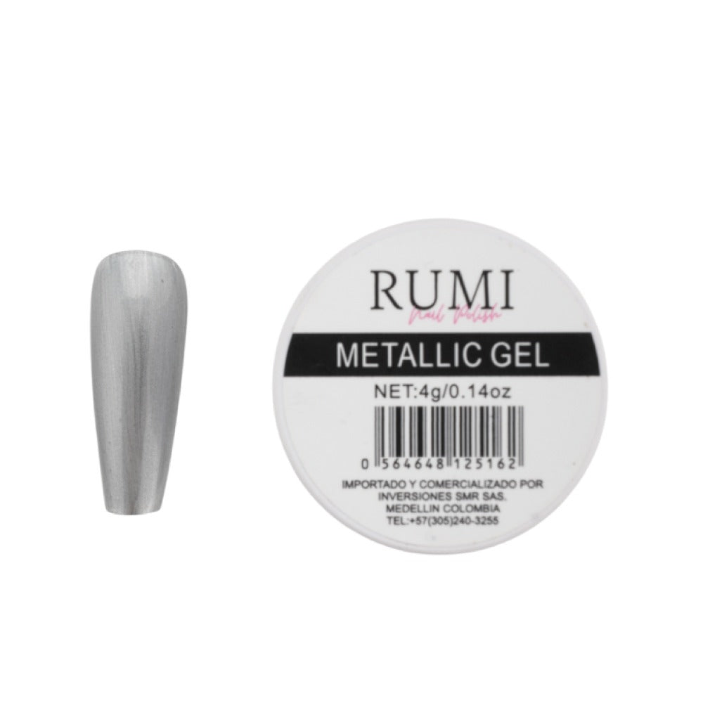 Metallic Gel Plata 4 gr Rumi