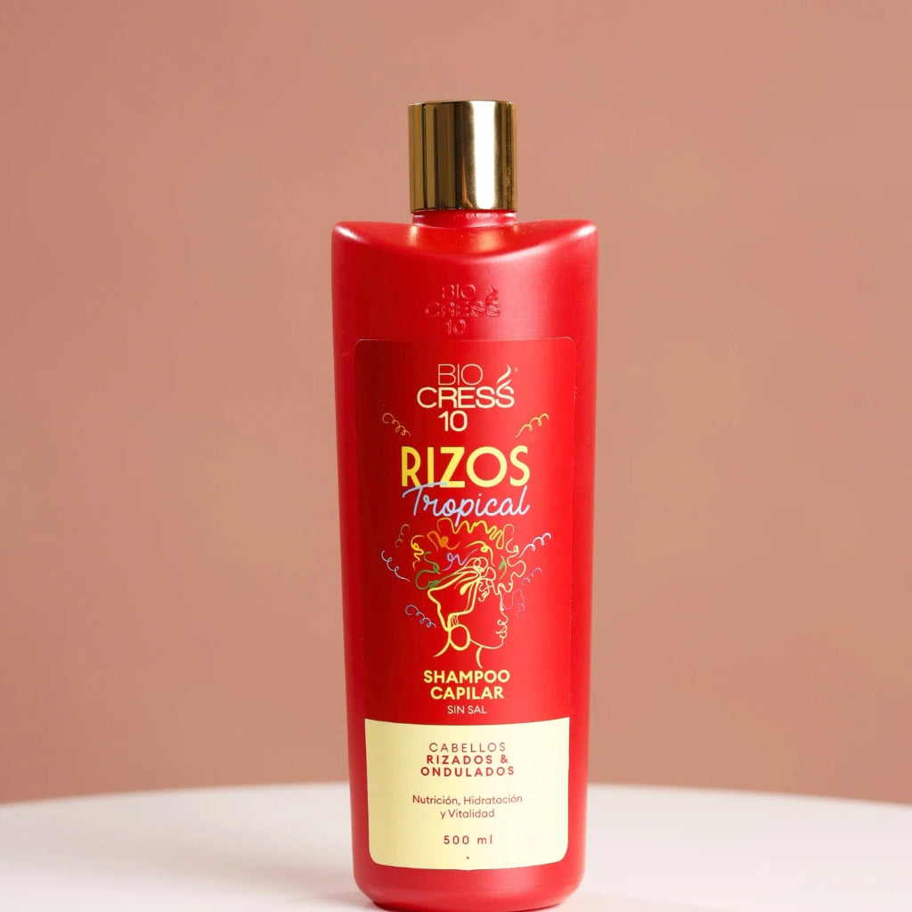 Shampoo Rizos Tropical Definición 500ml Biocress 10