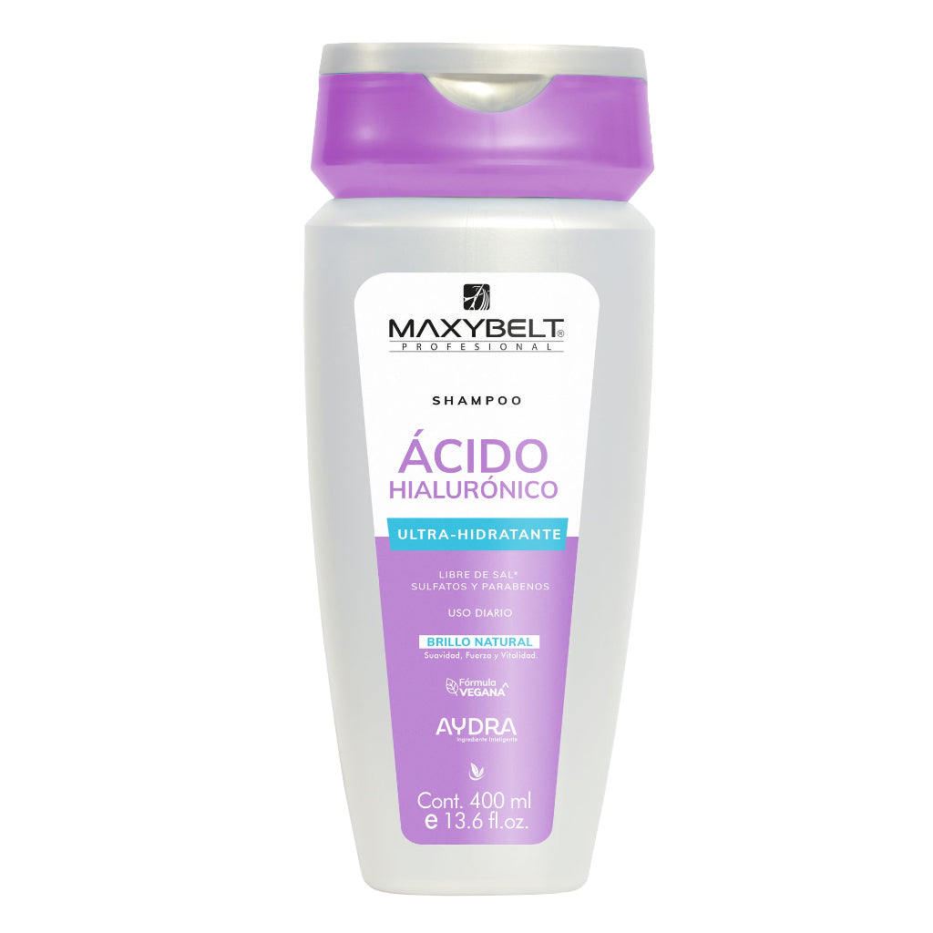 Shampoo Ácido Hialurónico Hidratación 400ml Maxybelt
