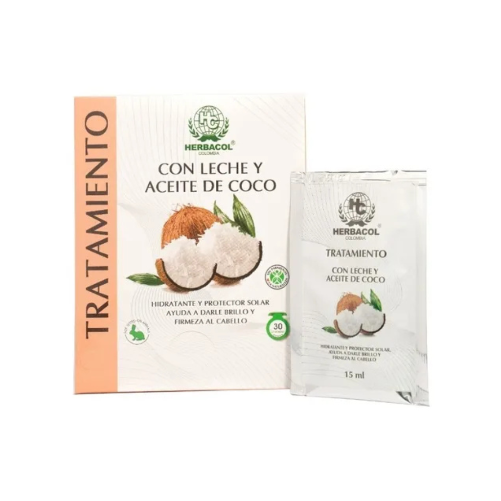 Tratamiento Leche y Aceite de Coco 15ml Herbacol