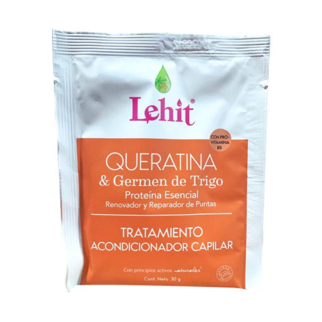 Tratamiento Cojín Queratina y Germen de Trigo 30ml Lehit