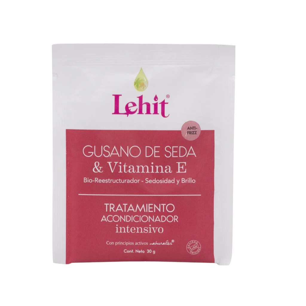 Tratamiento Cojín Gusano de Seda y Vitamina E 30ml Lehit