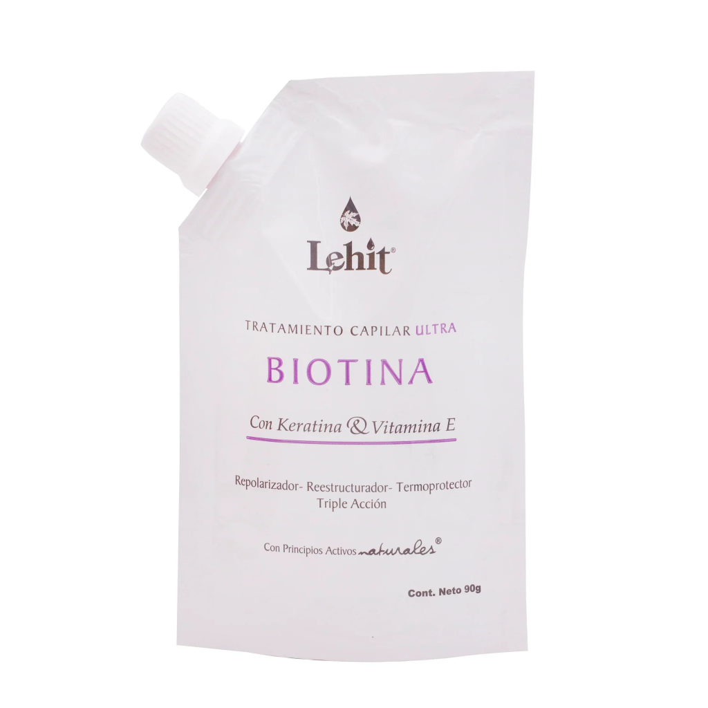 Tratamiento Biotina, Queratina y Vitamina E Doy Pack 90g Lehit