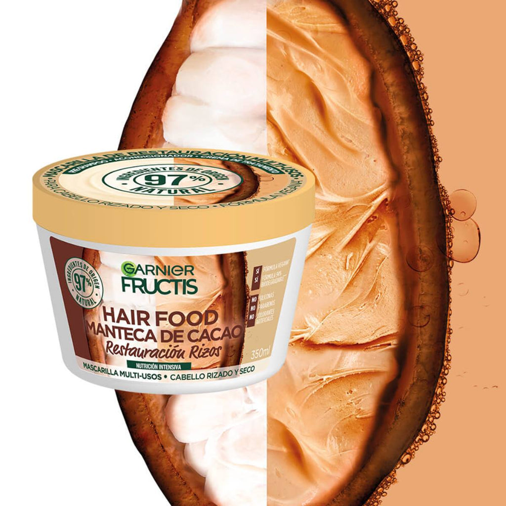 Tratamiento Hair Food Manteca de Cacao 350ml Garnier
