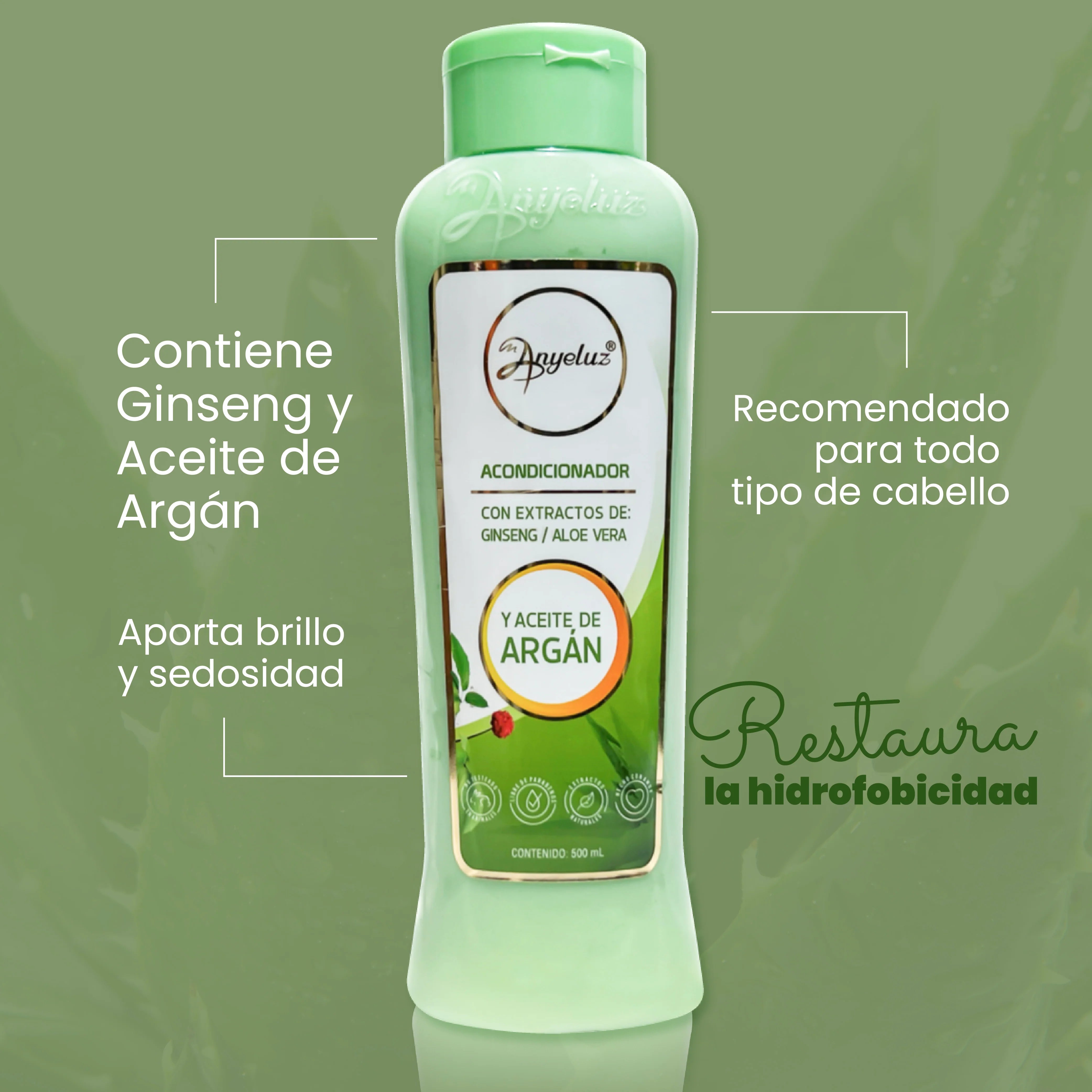 Acondicionador Hidratante de Aloe Vera Anyeluz Viajero 100 ml