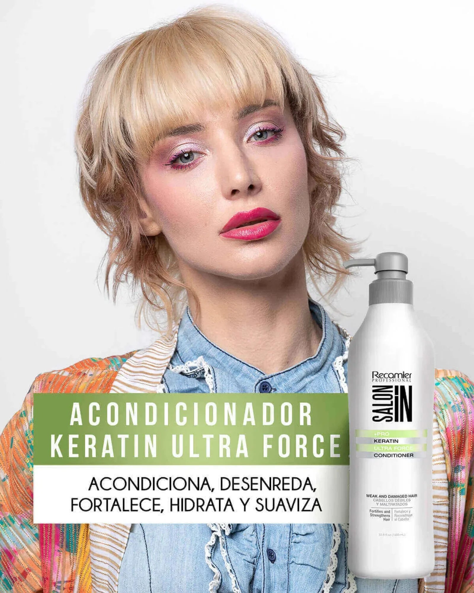 Acondicionador Keratin Ultra Force Recamier X 1000