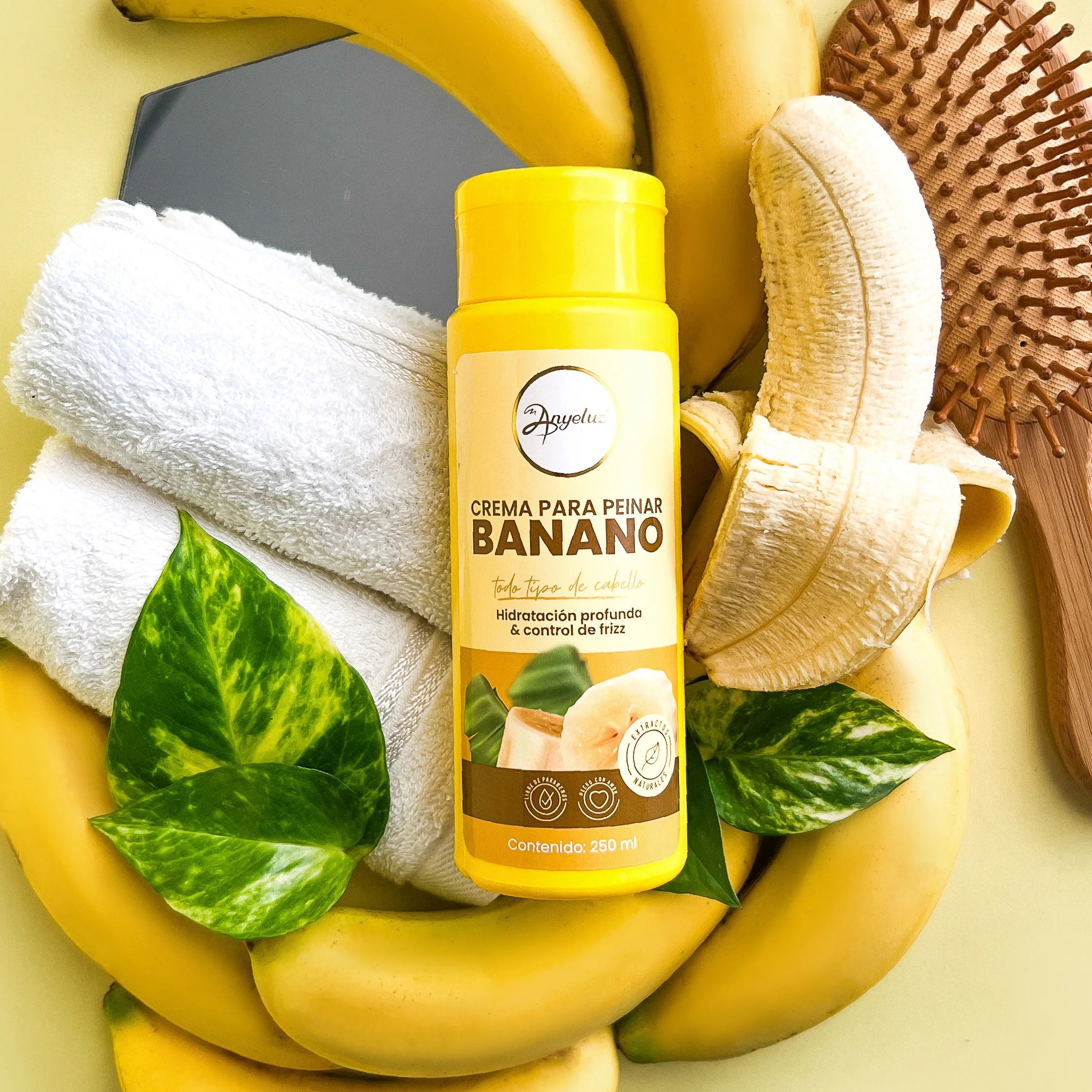 Crema para Peinar Nutritiva de Banano Anyeluz 250 ml