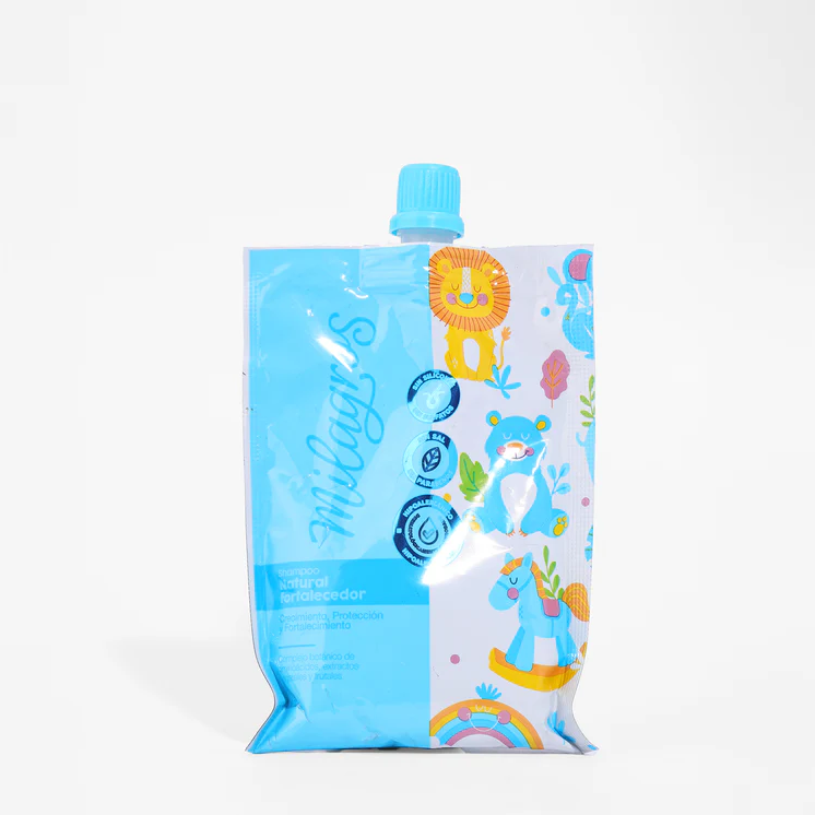 Doypack Shampoo Natural Fortalecedor Kids Milagros 100Ml