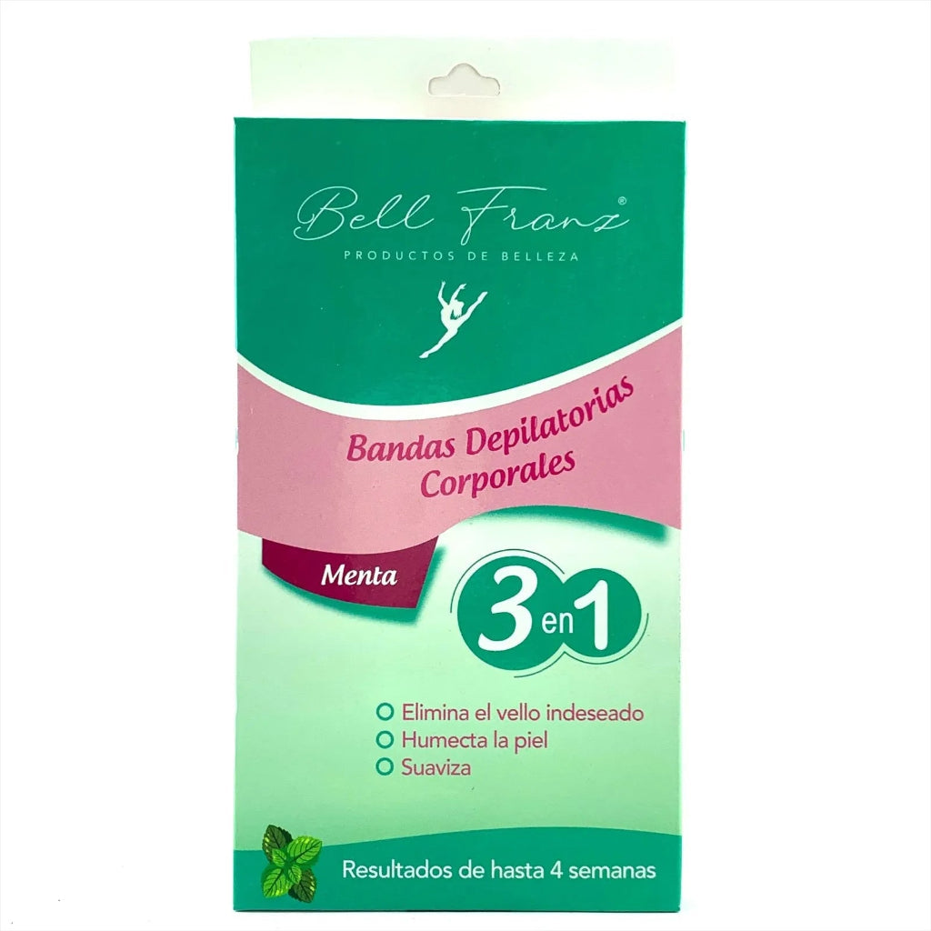 Bandas Depilatorias Menta 6 Unidades Bell Franz