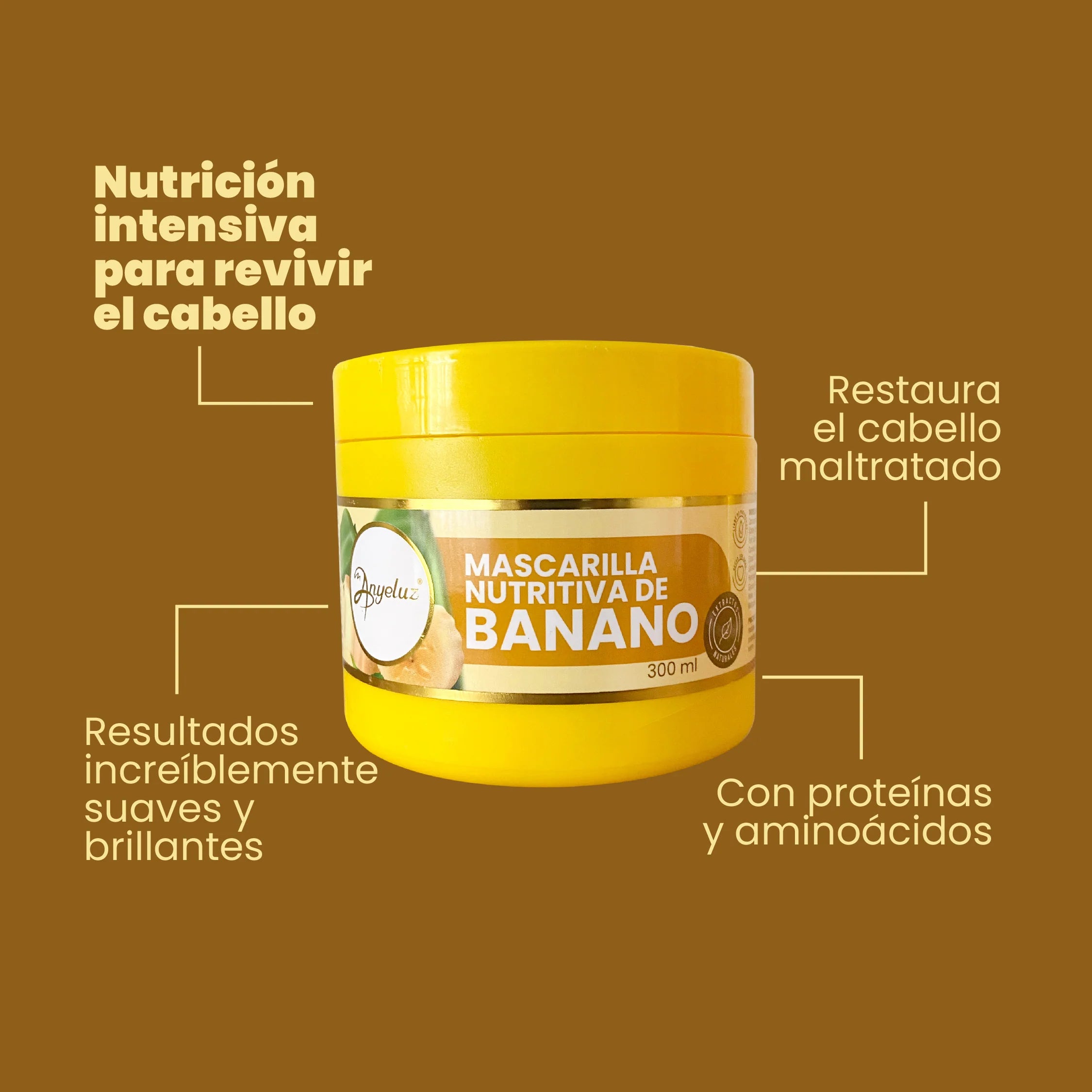 Mascarilla Nutritiva de Banano Anyeluz 300 ml