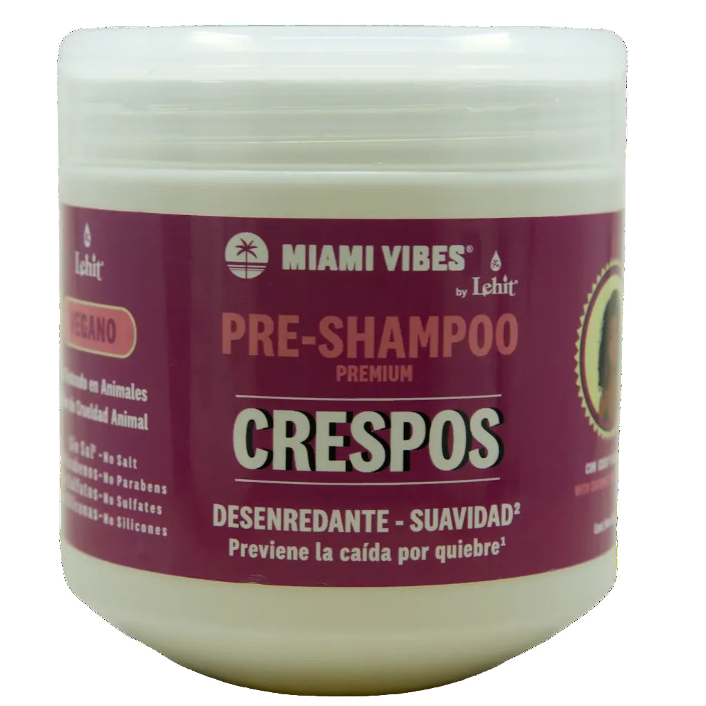 Pre-Shampoo Capilar Crespos Definición 500g Lehit Miami Vibes