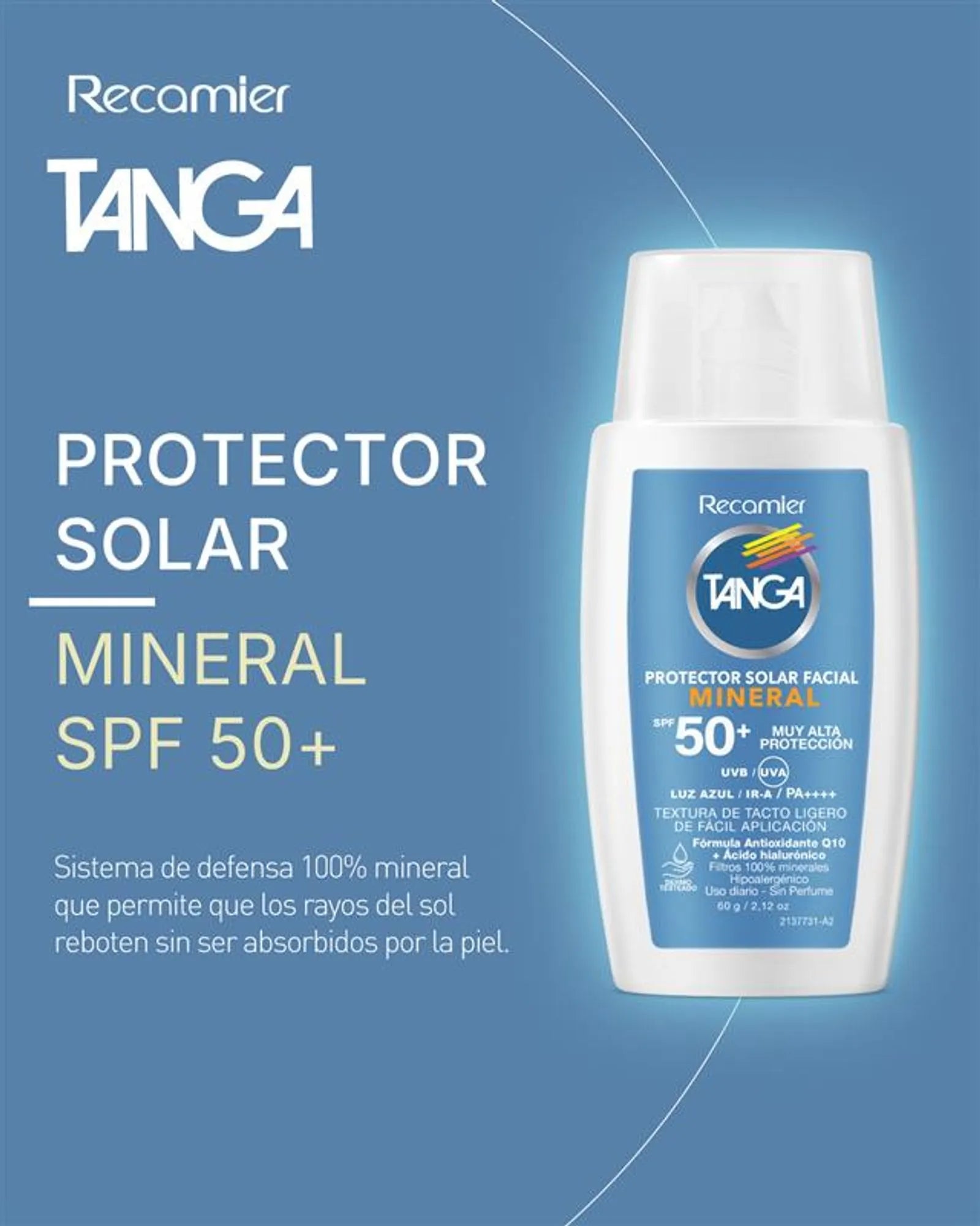 Tanga Spf 60 Facial X50 Ml Recamier