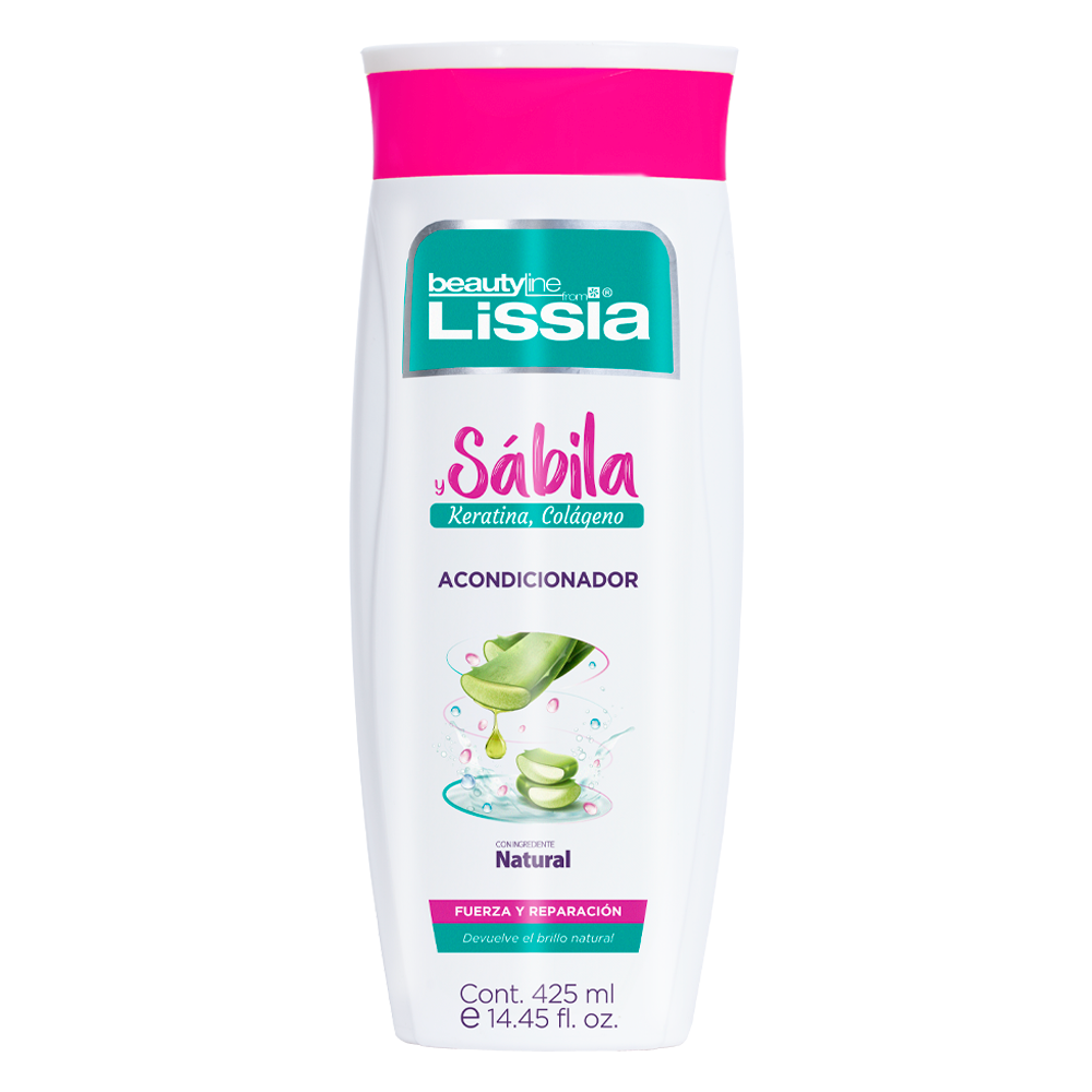 Shampoo Keratina, Colágeno y Sábila 425ml Lissia