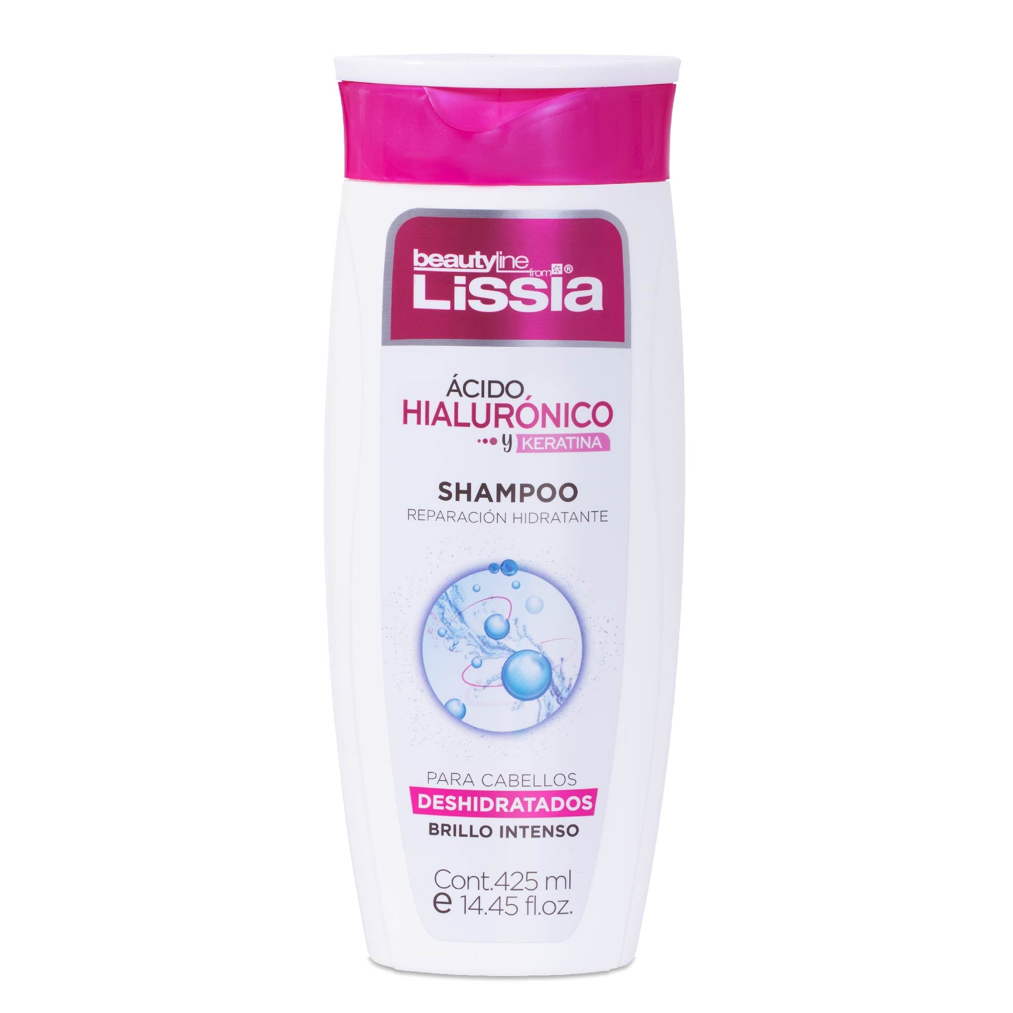 Shampoo Ácido Hialurónico y Keratina 425ml Lissia