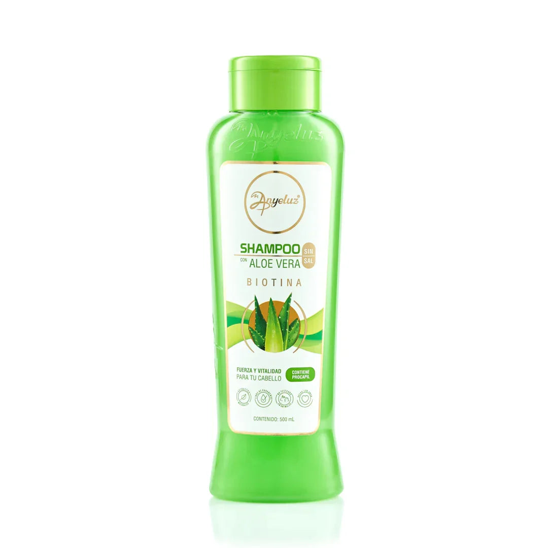 Shampoo Hidratante de Aloe Vera Anyeluz 500 ml