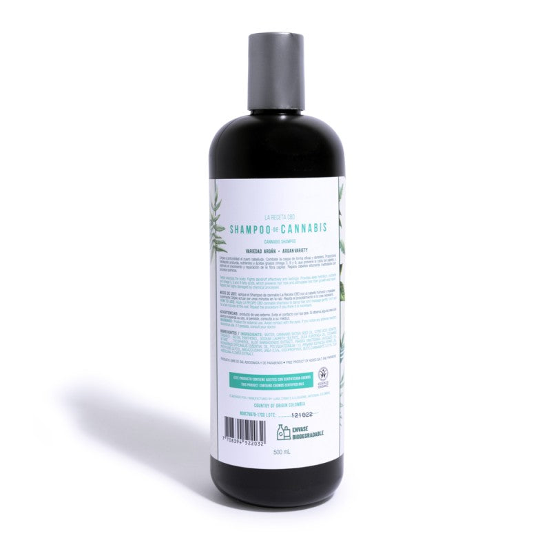 Shampoo Cannabis & Argán 500 ml La Receta CBD