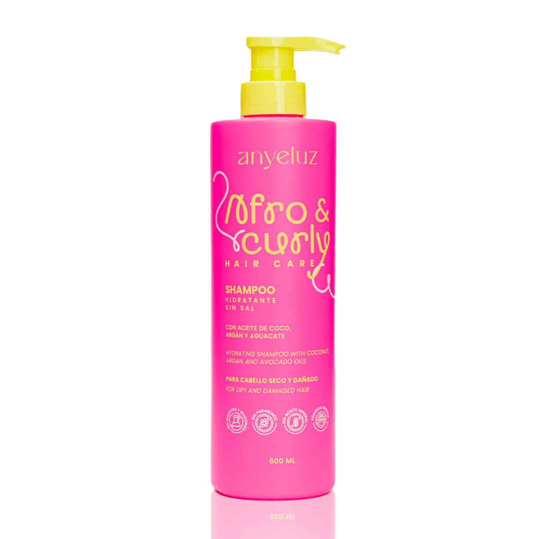 Shampoo Hidratante Afro & Curly Anyeluz 600 ml