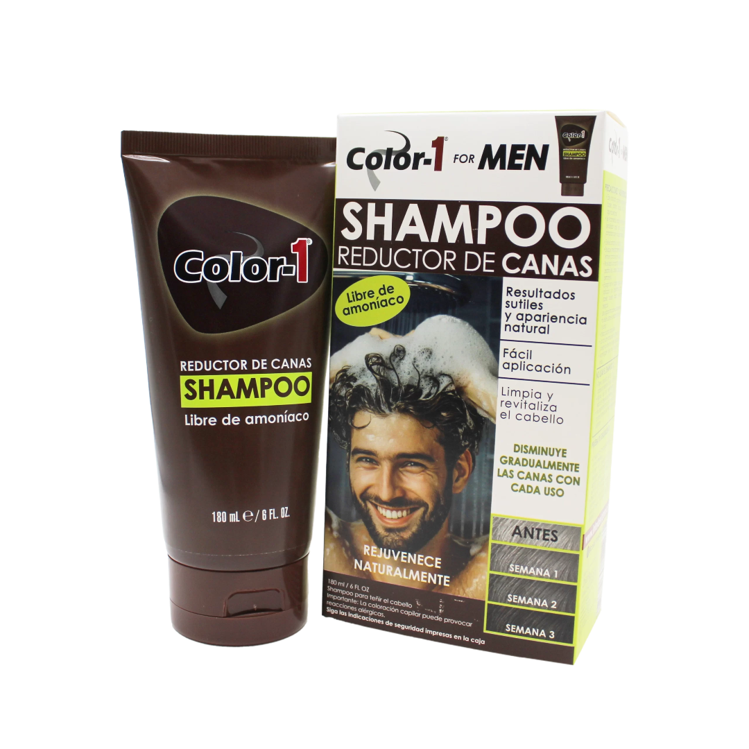 Shampoo Reductor de Canas For Men 180ml Color 1