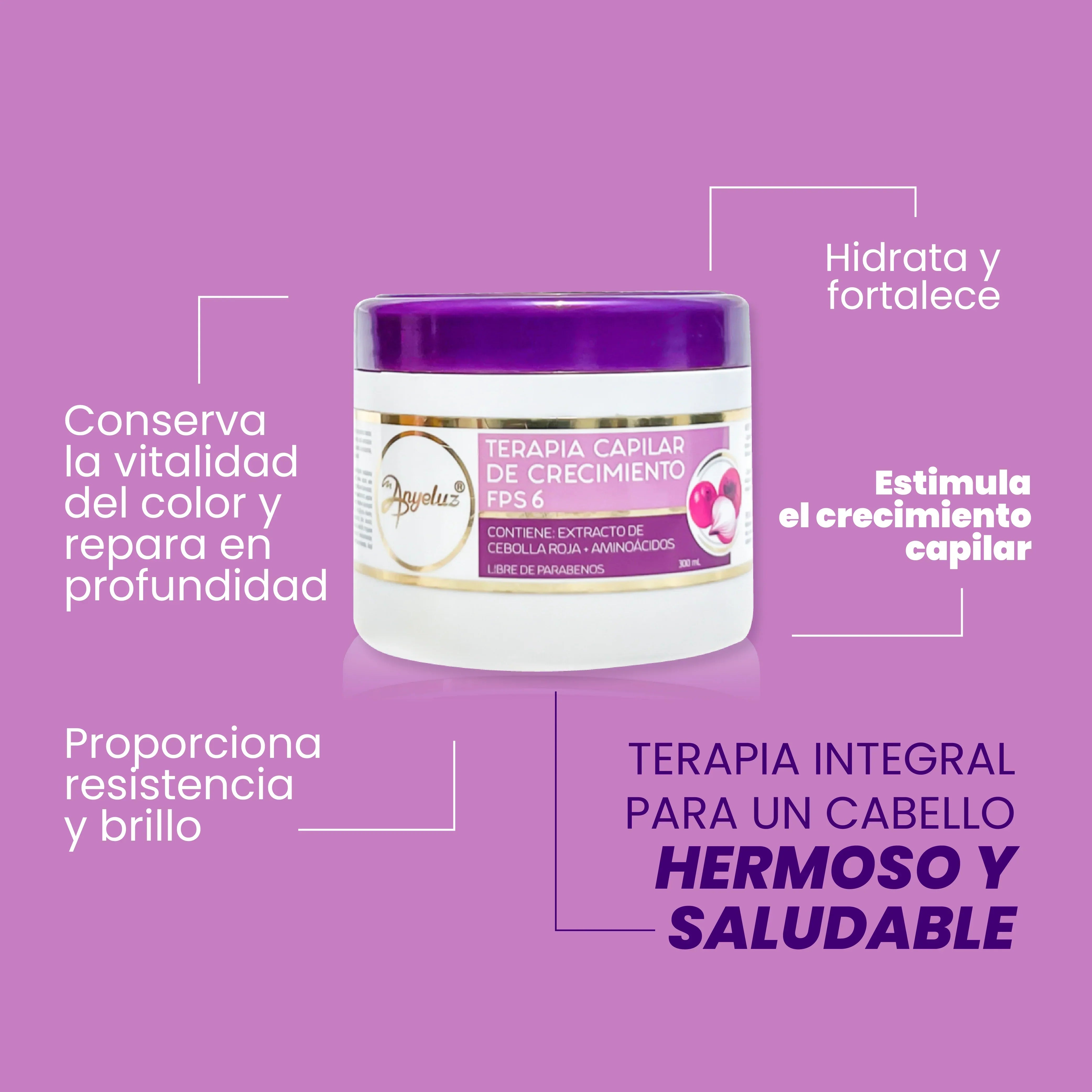 Terapia Capilar de Crecimiento Anyeluz 300 ml