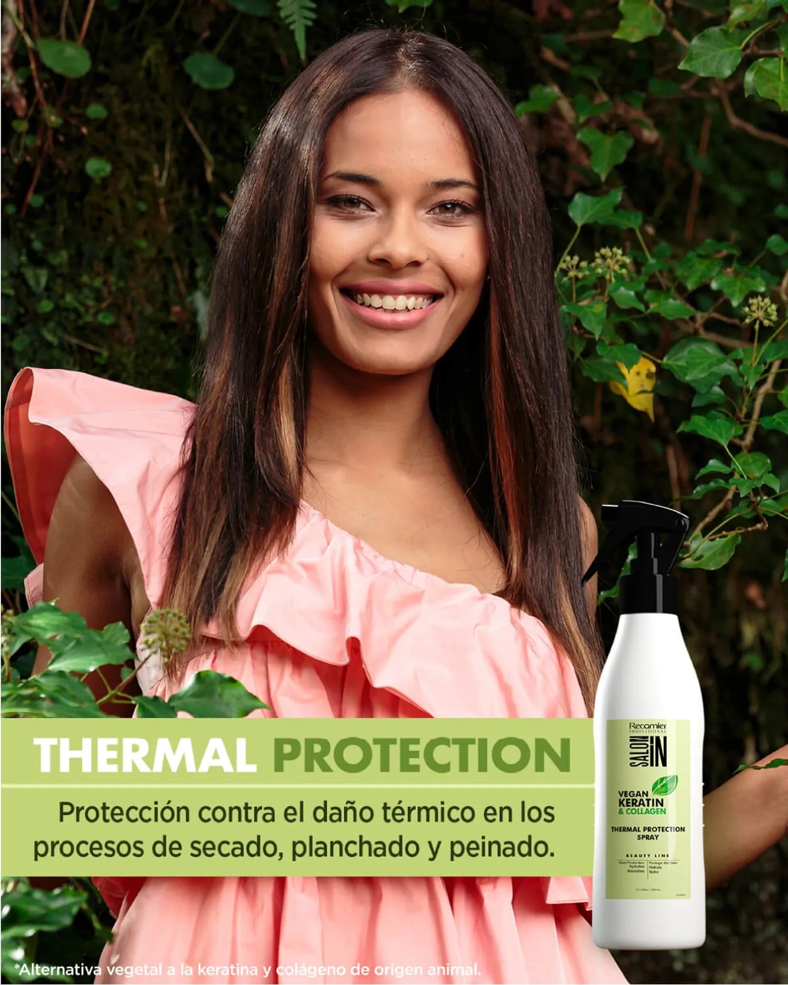 Vegan Keratin & Colagen Termoprotector Recamier 300Ml